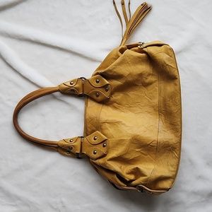Kale yellow leather purse